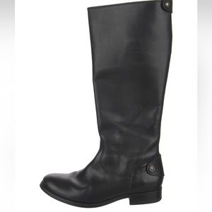 Frye 6.5 Black Leather Riding Boots